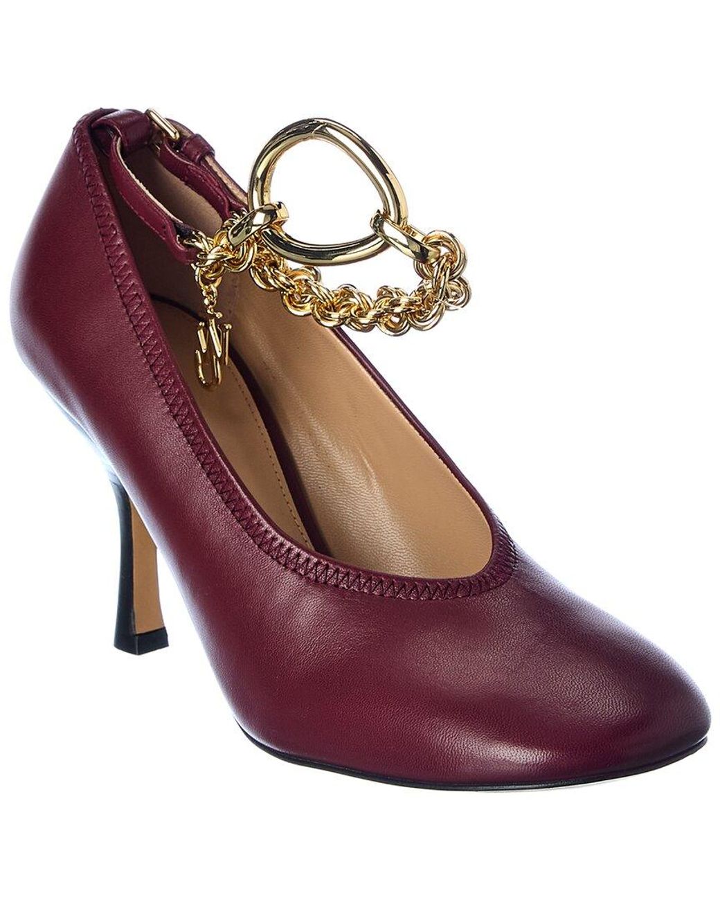 J.W. Anderson Purple Chain Leather Pump