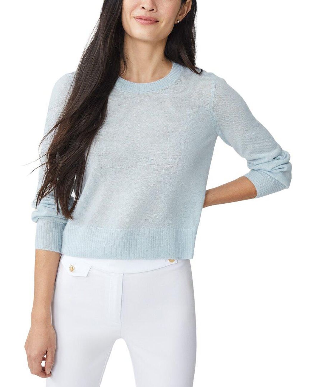 J.McLaughlin Blue Meryl Alpaca & Wool-Blend Sweater