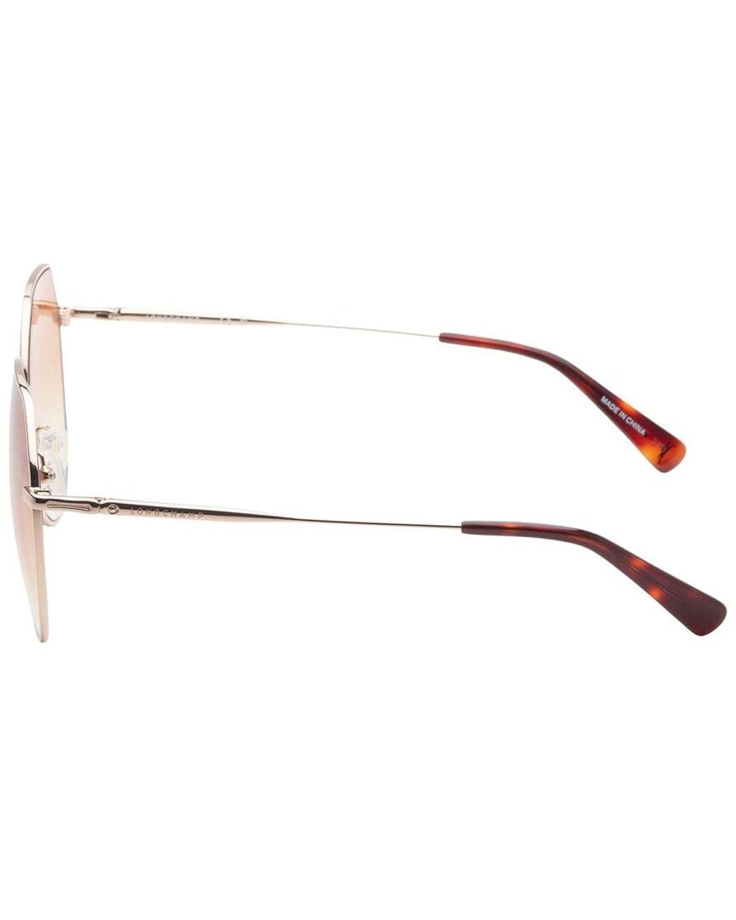 Longchamp White Lo154S 60Mm Sunglasses
