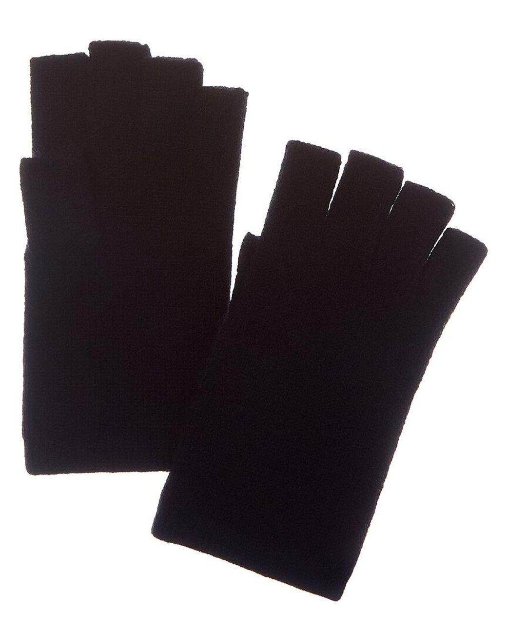 Sofiacashmere Blue Sofiacashmere Fingerless Cashmere Gloves