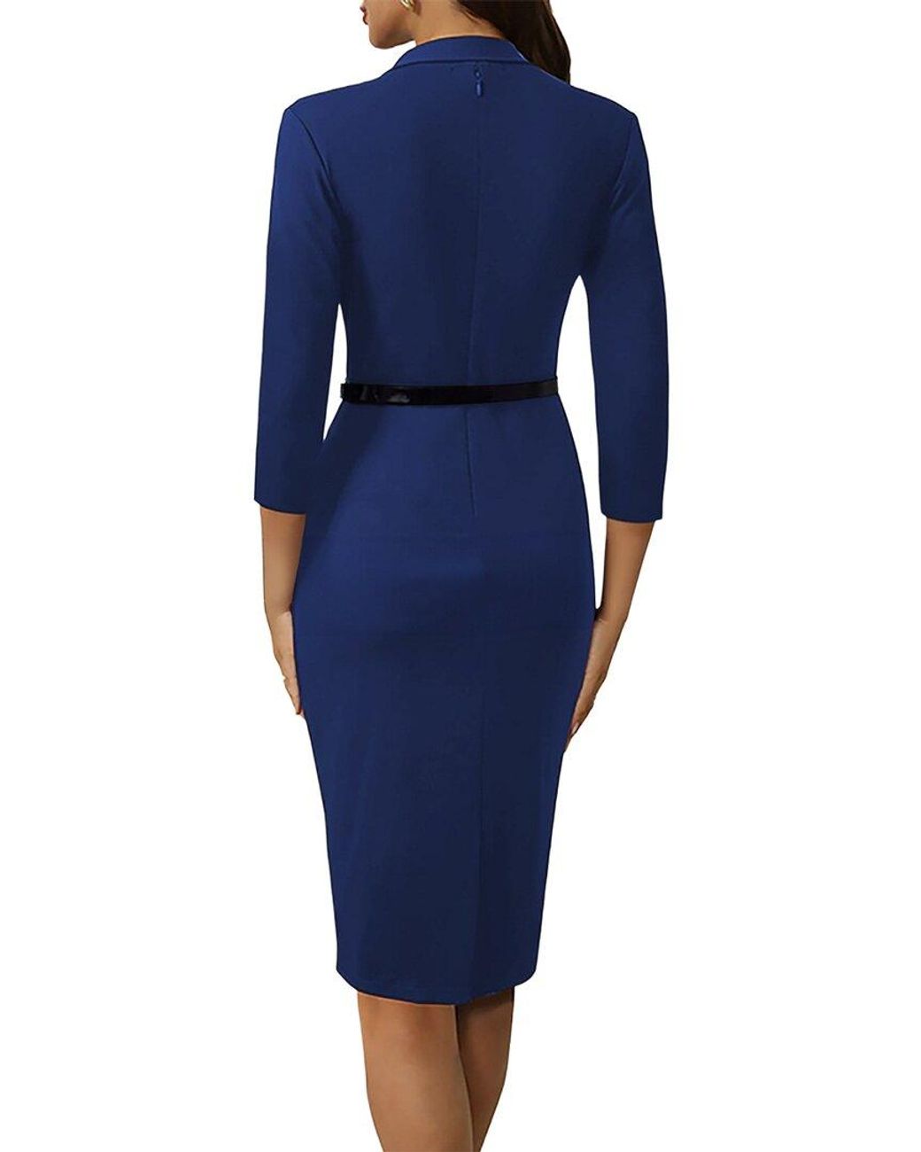 Vincent Blue Sheath Dress