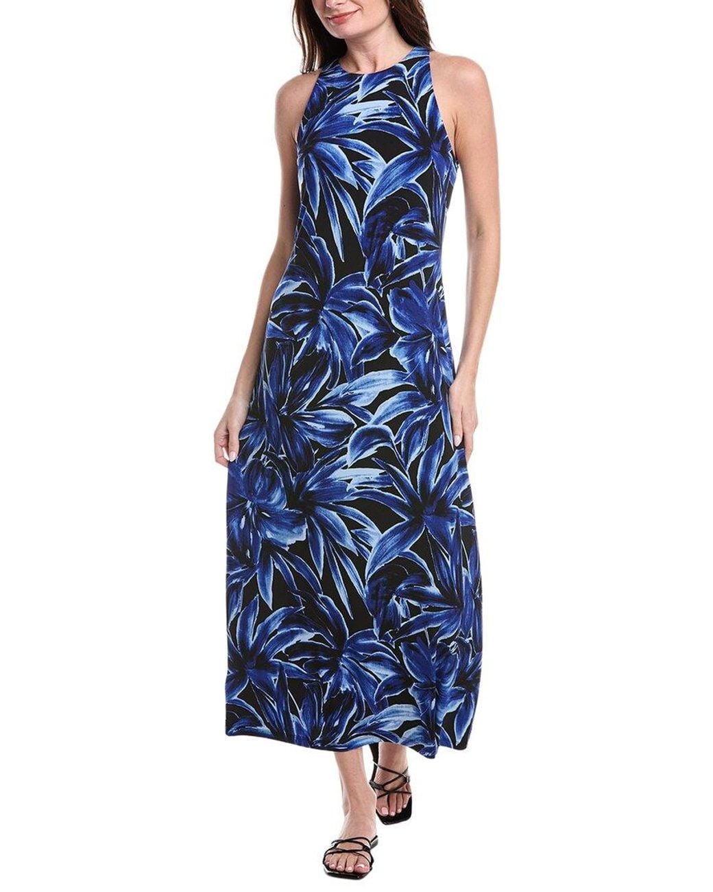 Tommy Bahama Blue Jasmina Bravo Blooms Maxi Dress