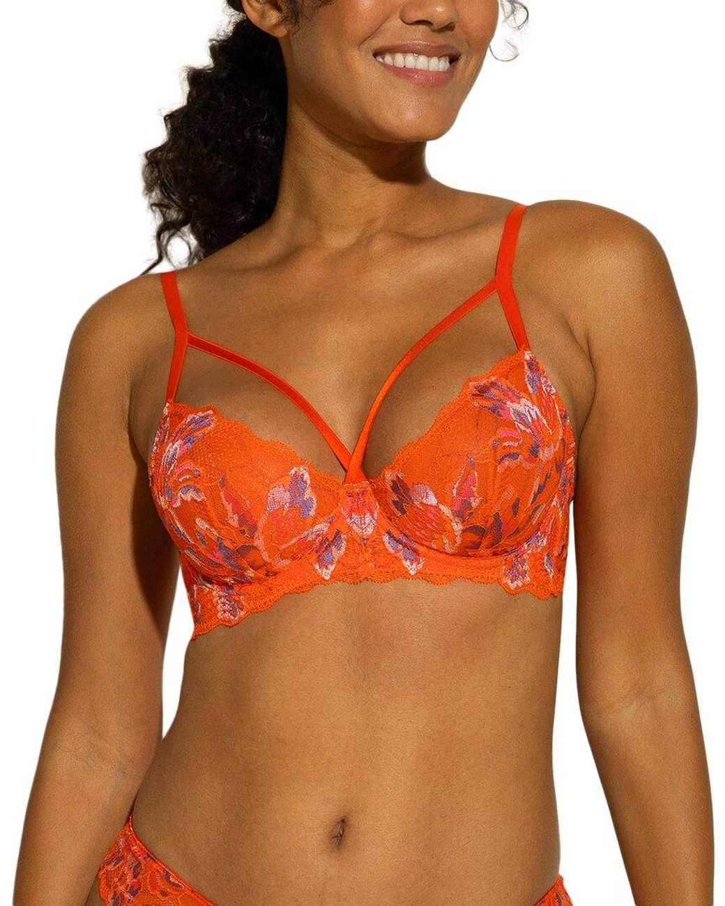 Cosabella Orange Paradiso Underwire Demi Bra