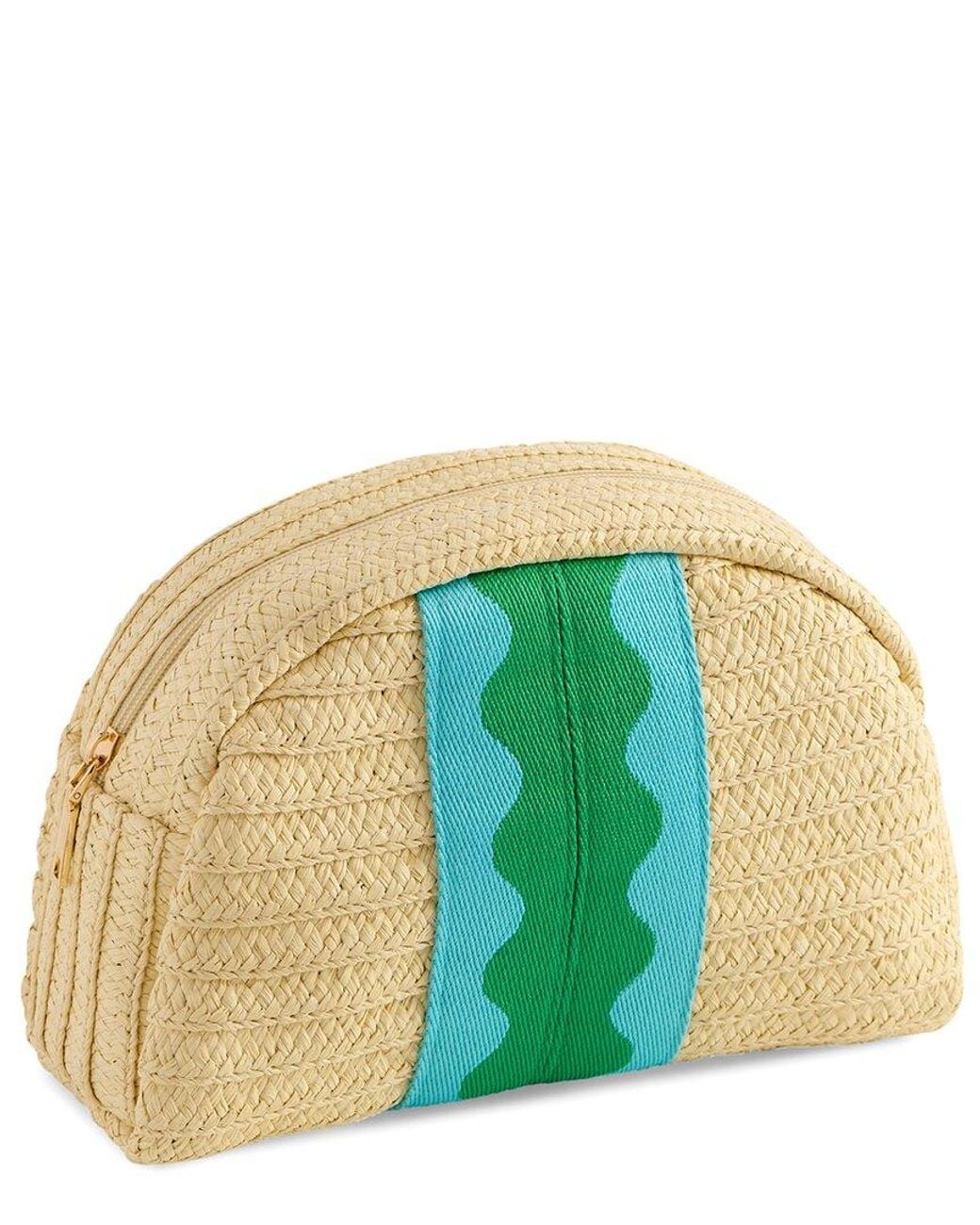 Shiraleah Blue Marbella Zip Pouch