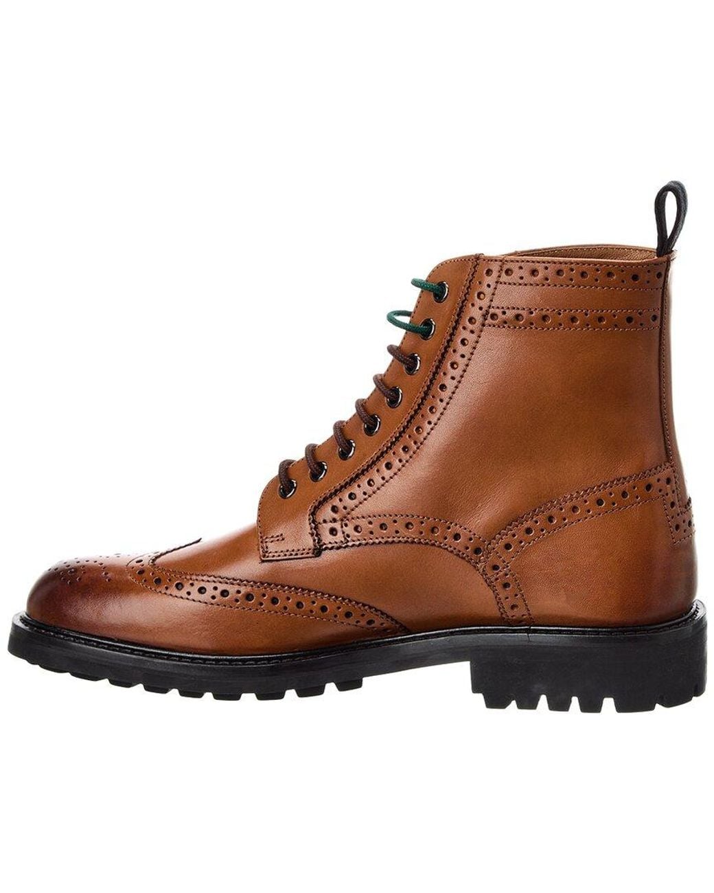 Ted Baker Jakobe Chunky Leather Lace-Up Boot in Brown for  display picture 3