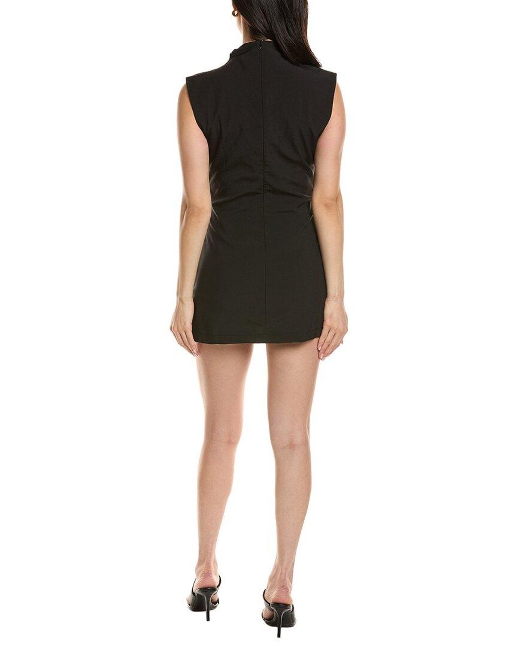 Moonsea Black Sleeveless Mini Dress