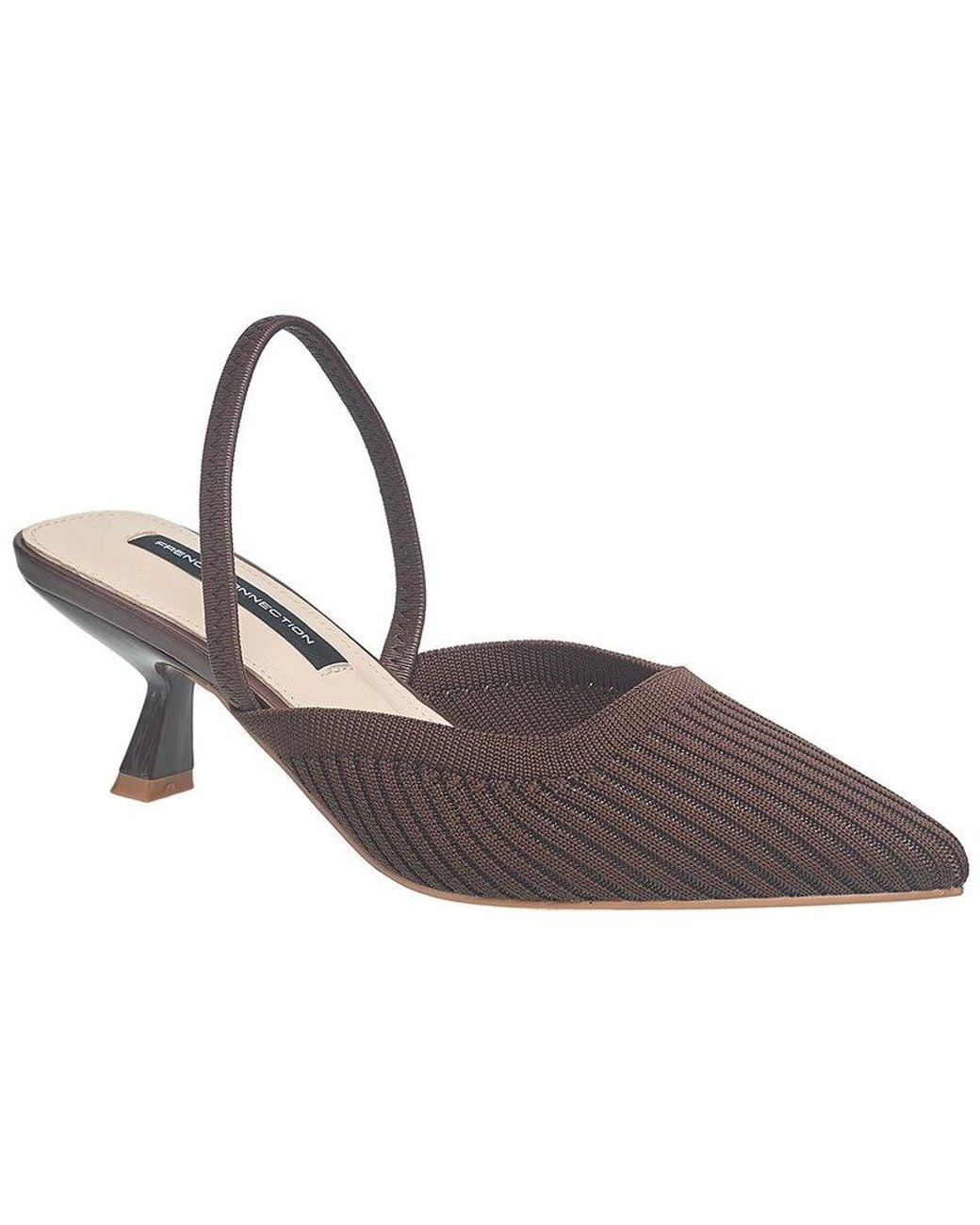 French Connection Brown Coco Pump