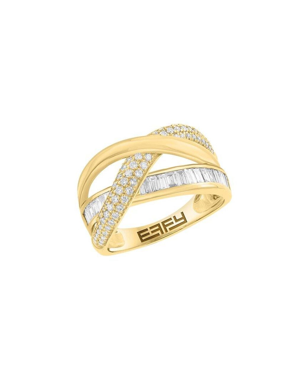 Effy Fine Jewelry Metallic 14K 0.92 Ct. Tw. Diamond Ring