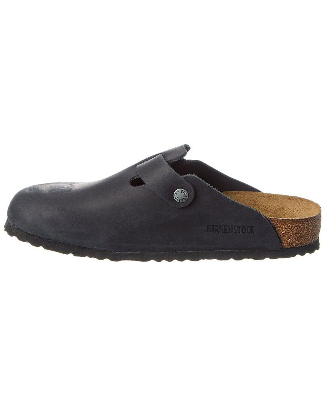 Birkenstock Blue Boston Bs Oiled Leather Clog