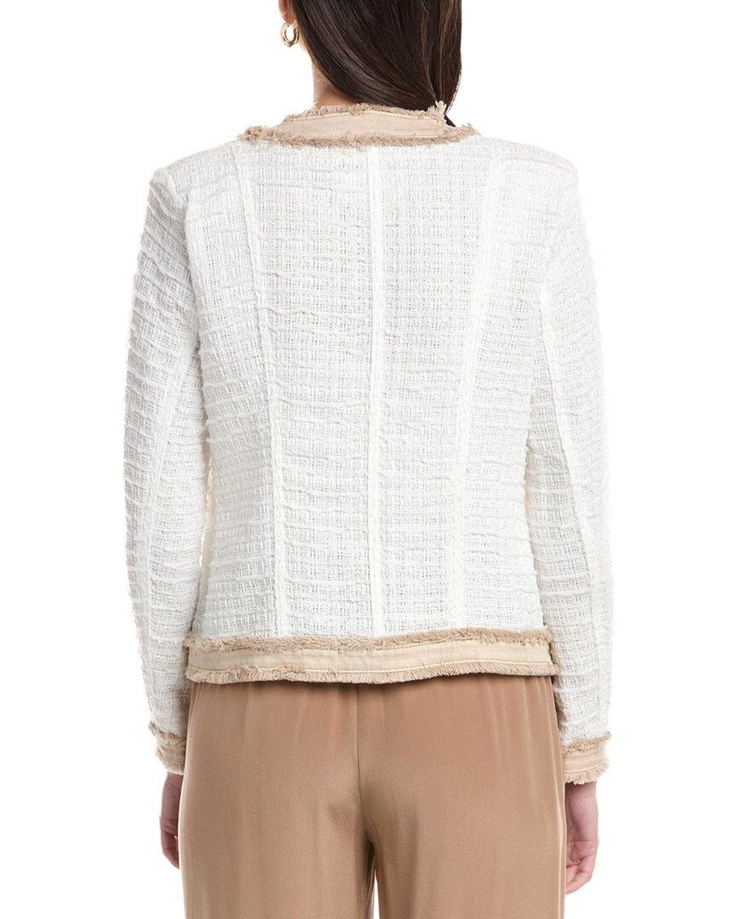 L'Agence Natural Agnes Tweed Denim Jacket
