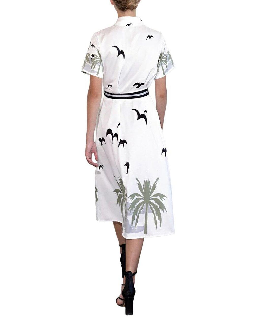 AMINA GLAM White Midi Dress