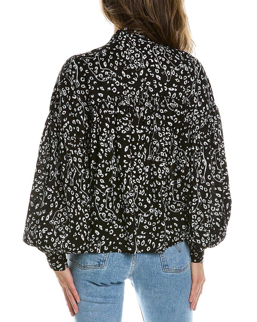 Ted Baker Black Bow Neck Blouse
