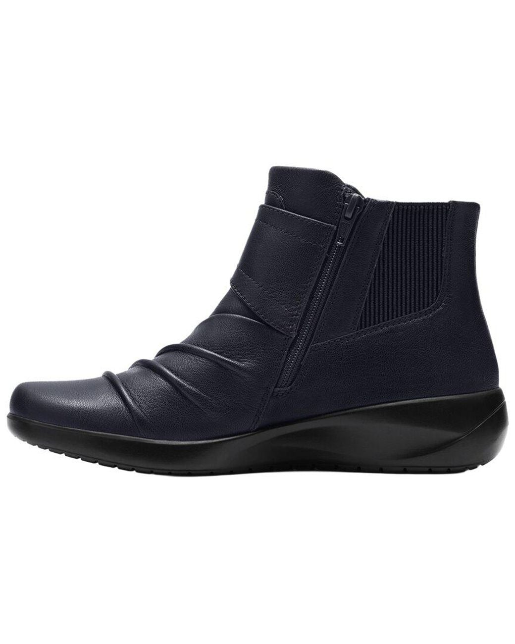 Clarks Blue Collection Navy Leather Boot