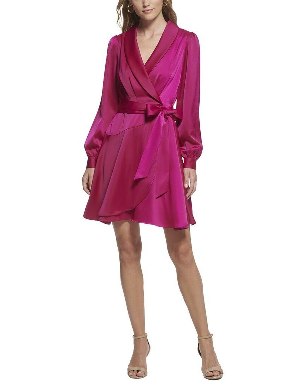 Vince Camuto Pink Short Sleeve Mini Dress