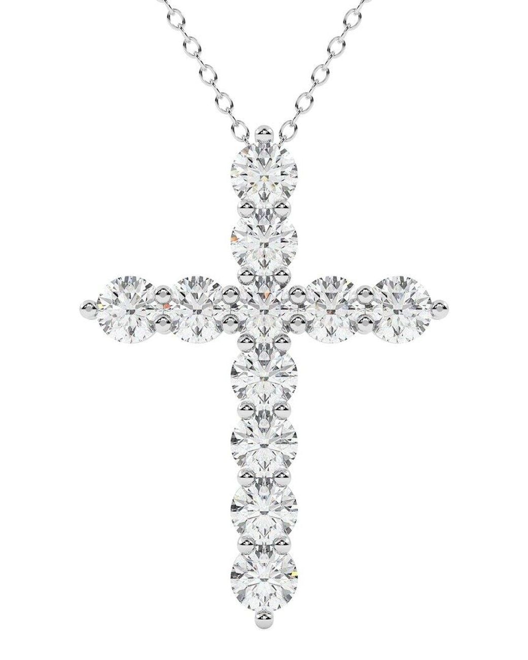 Lab Grown Diamonds Metallic 14K 6.00 Ct. Tw. Lab-Grown Diamond Necklace