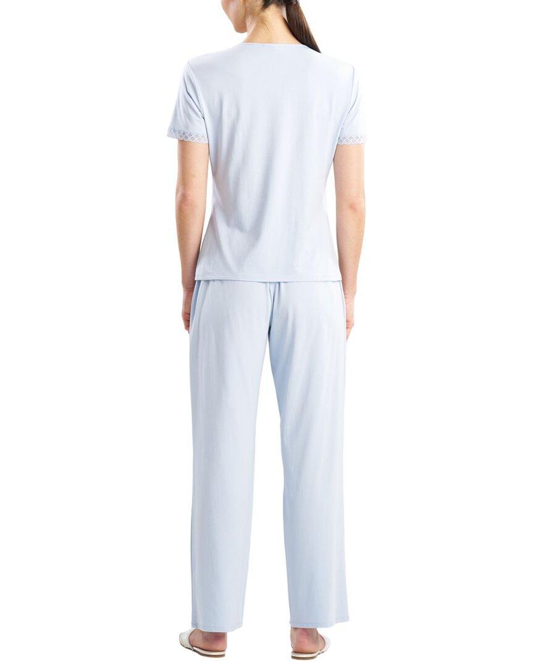 Natori Blue True Bliss T-Shirt Pj Set