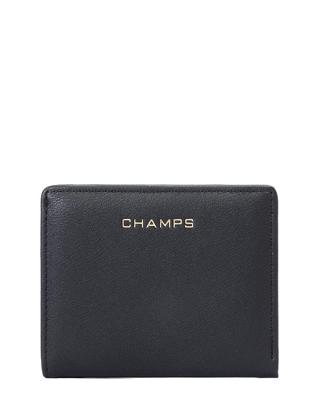 CHAMPS Black Iconic Card Holder
