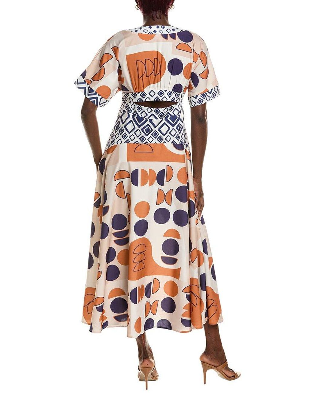 AMINA GLAM White Midi Dress