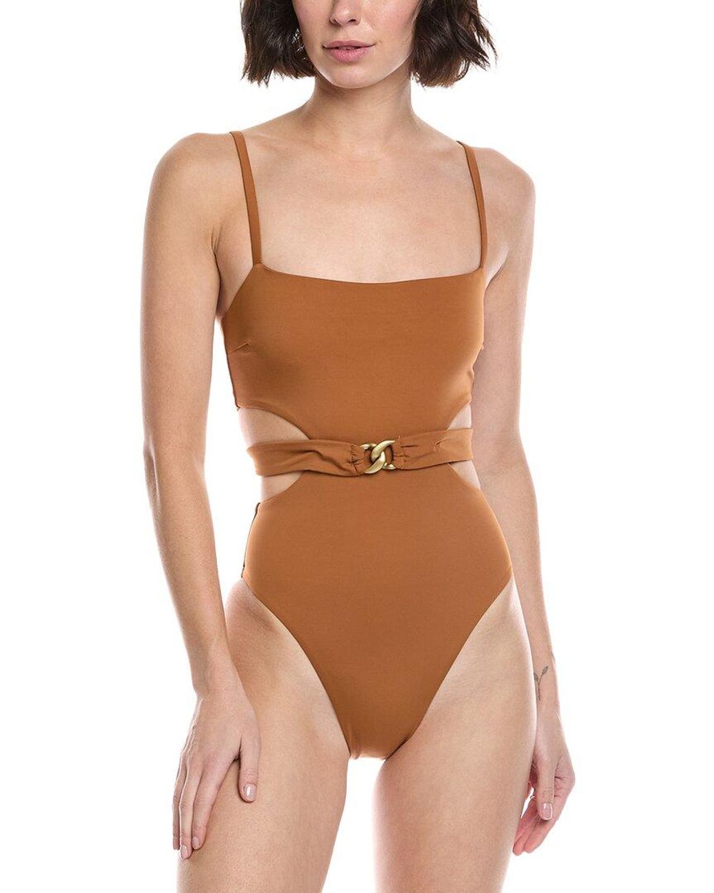 Vitamin A Brown Luxe Link One-Piece