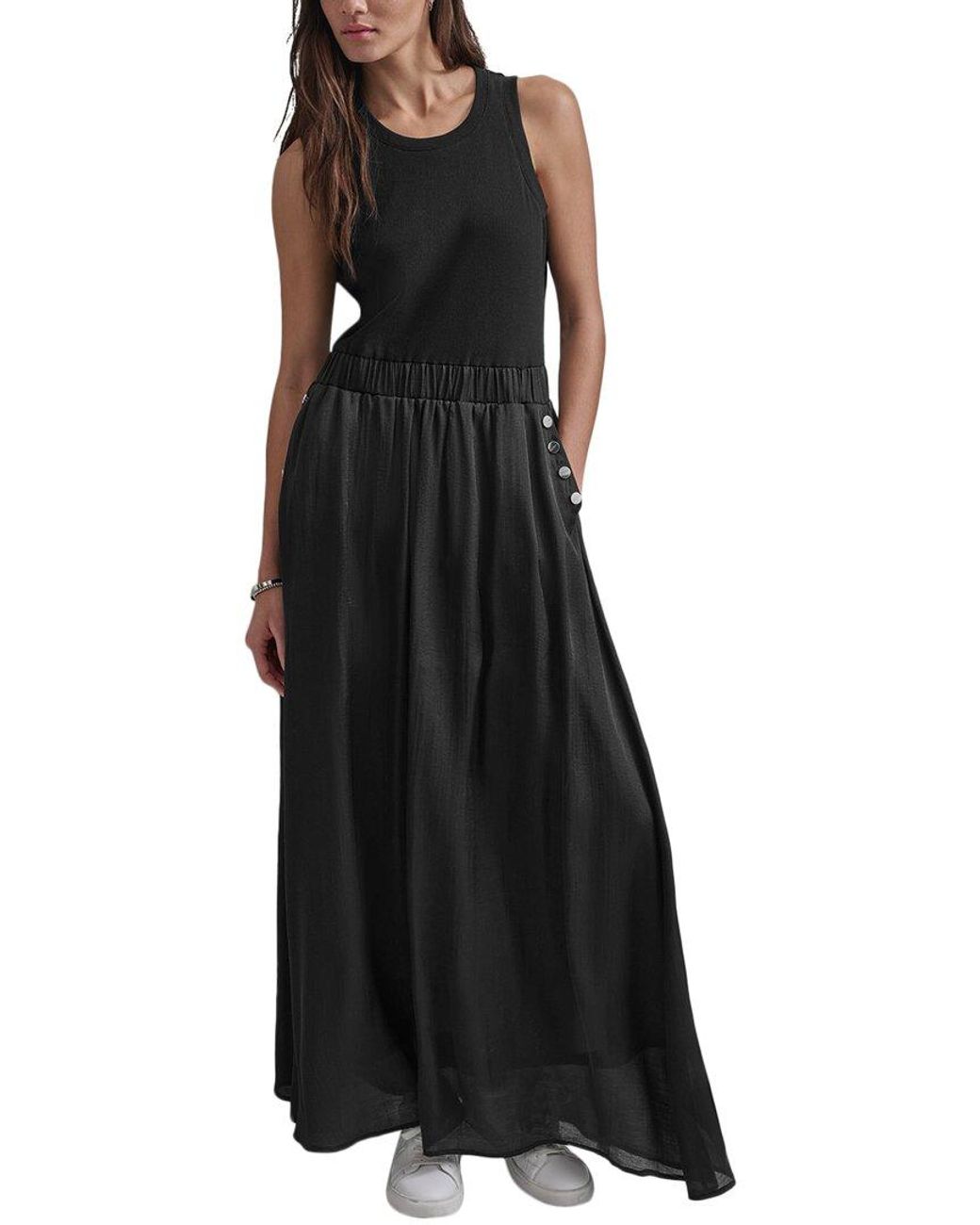 DKNY Black Sleeveless Maxi Dress