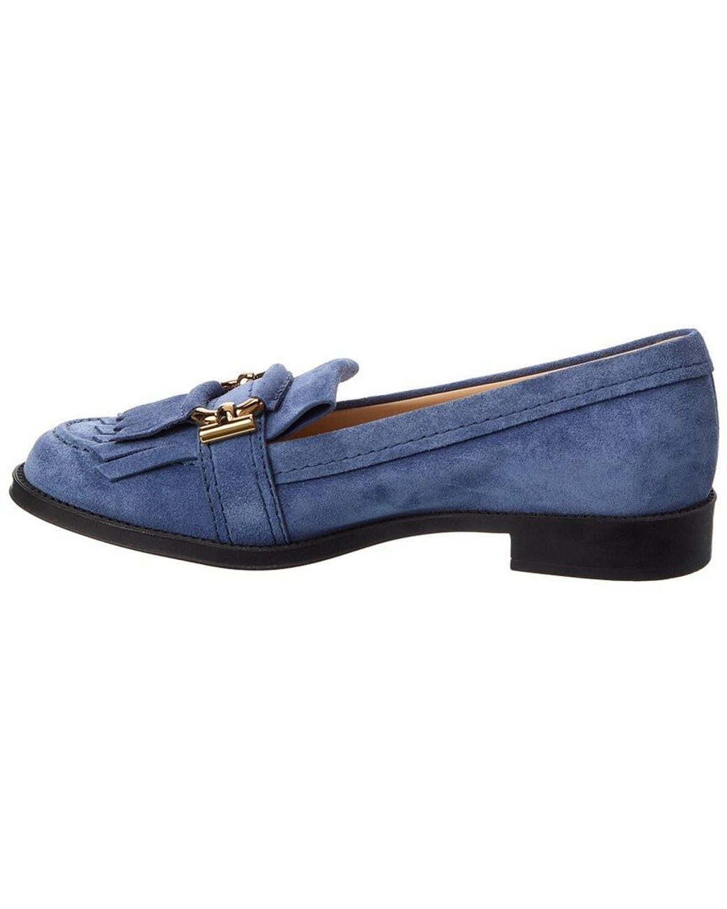 Tod's Blue Suede Loafer