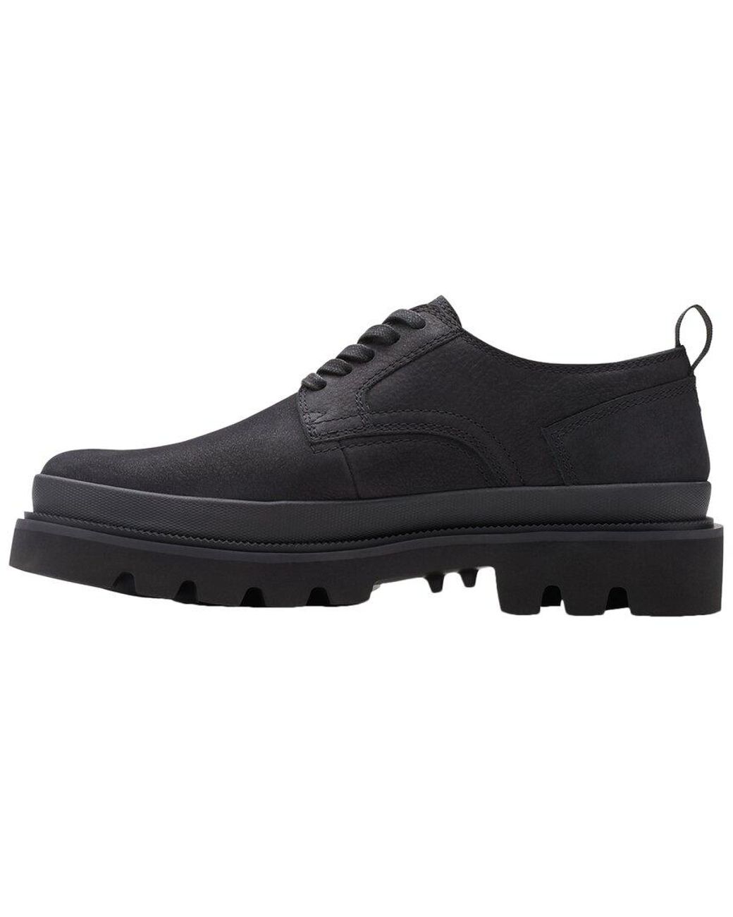Clarks Badell Lace Leather Derby in Black for Men | Lyst