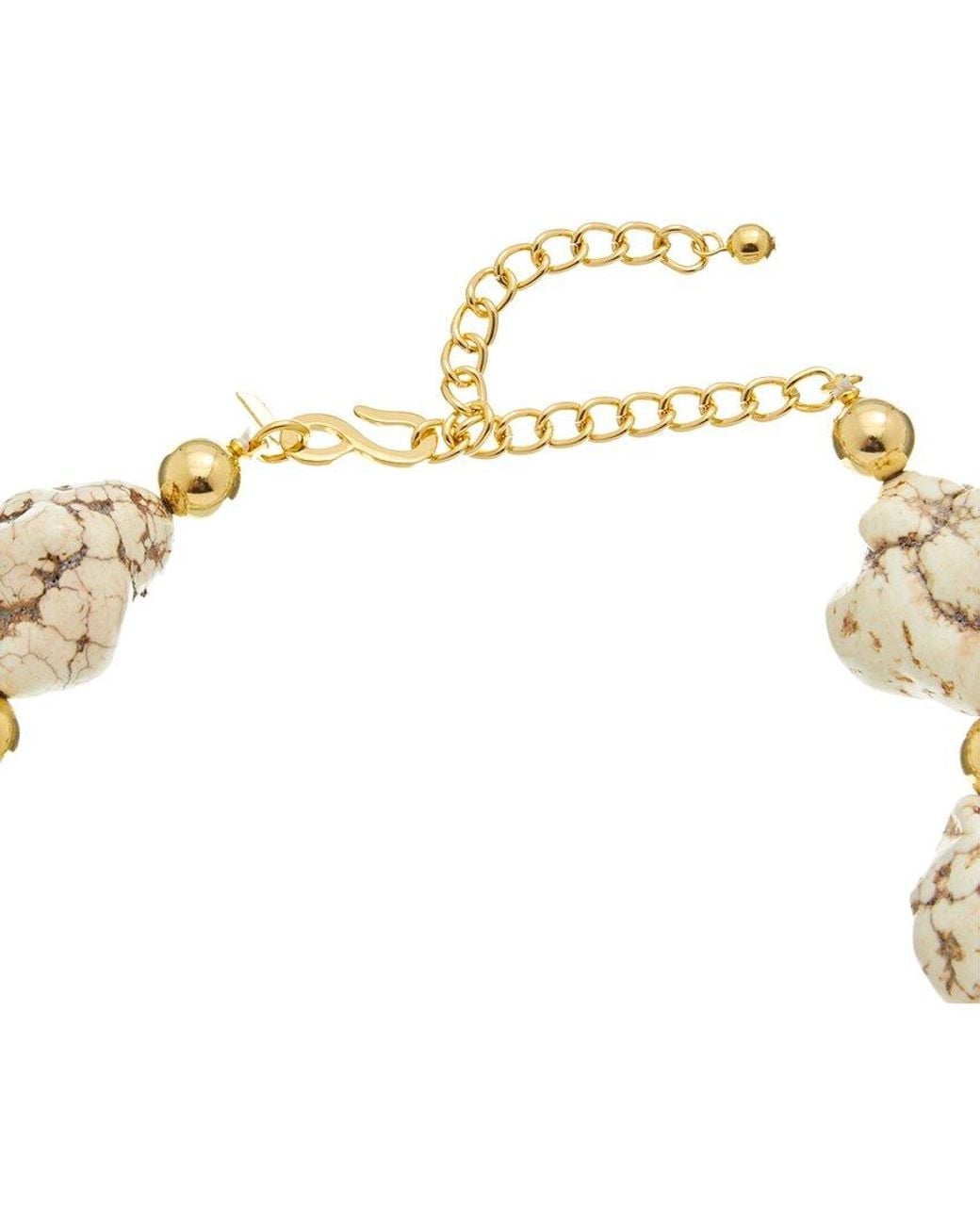 Kenneth Jay Lane Metallic Plated Beaded Necklace