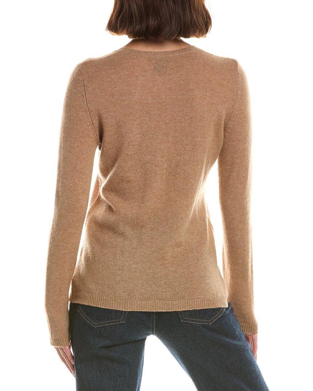 Forte Multicolor Basic Crewneck 100% Cashmere Sweater