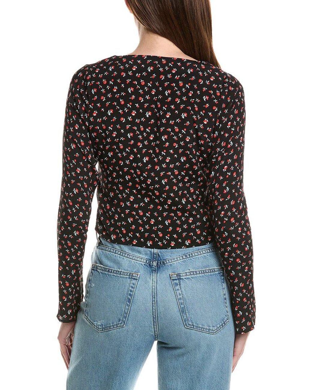 Rolla's Black Maggie Alpine Floral Top