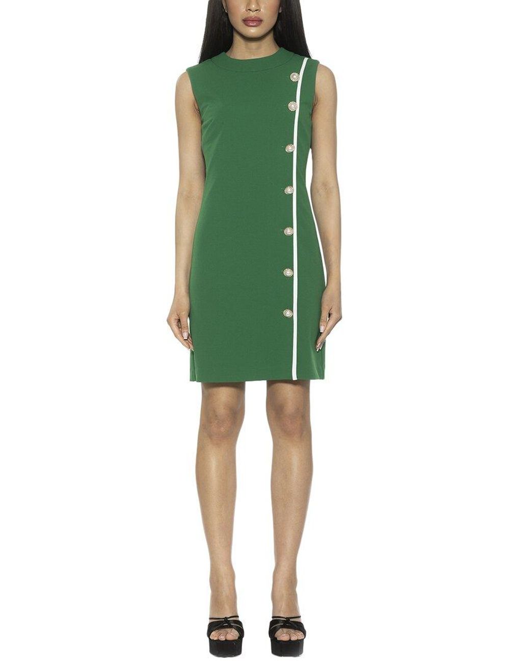 Alexia Admor Green Armani Shift Dress