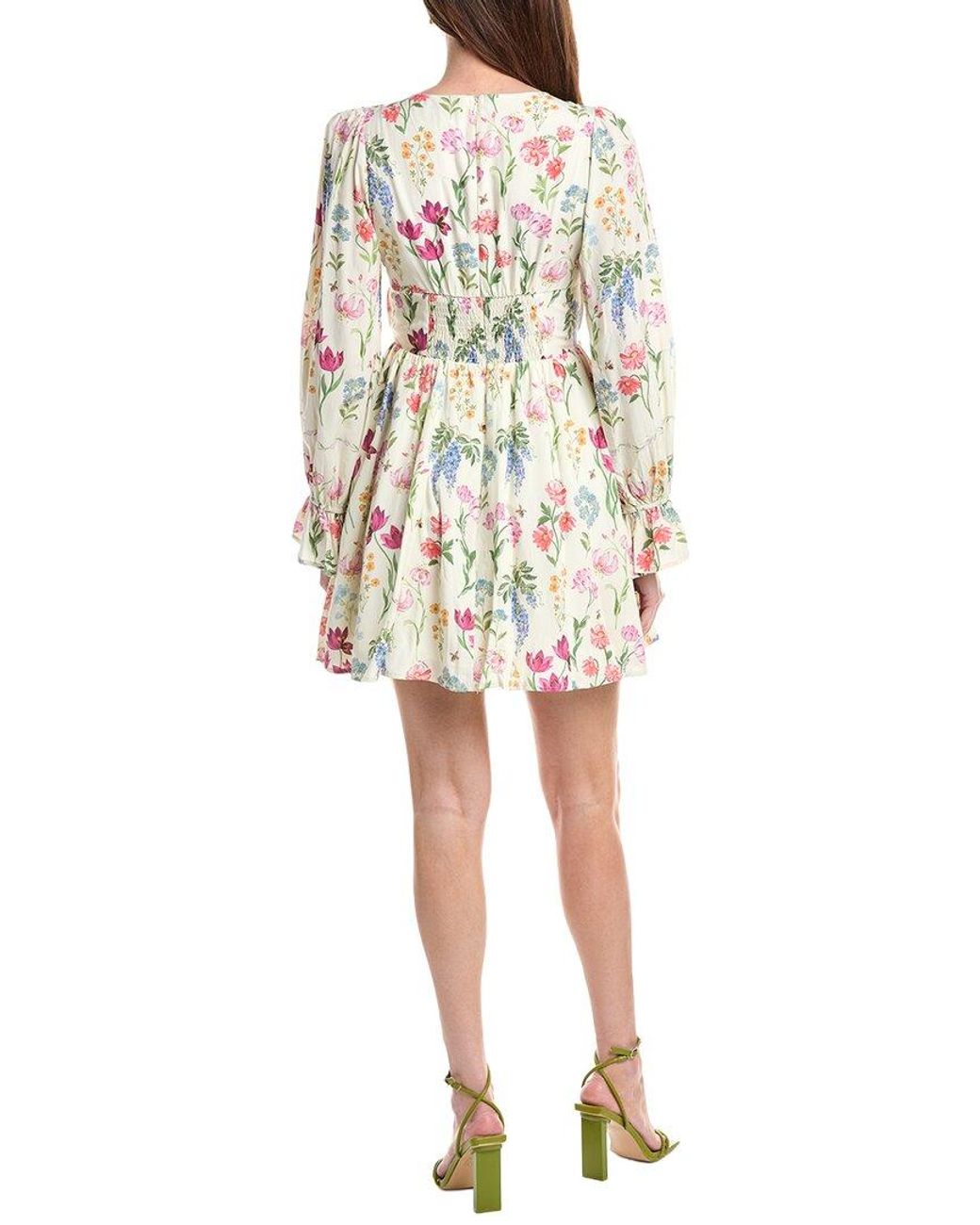 En Saison White Mirobella Mini Dress