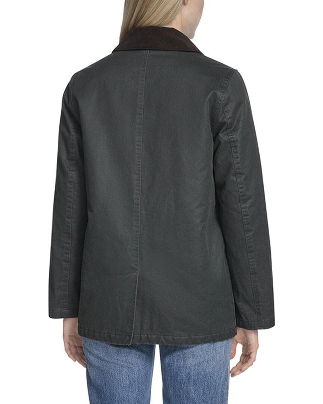Cole Haan Black Waxed Cotton Hunter Jacket