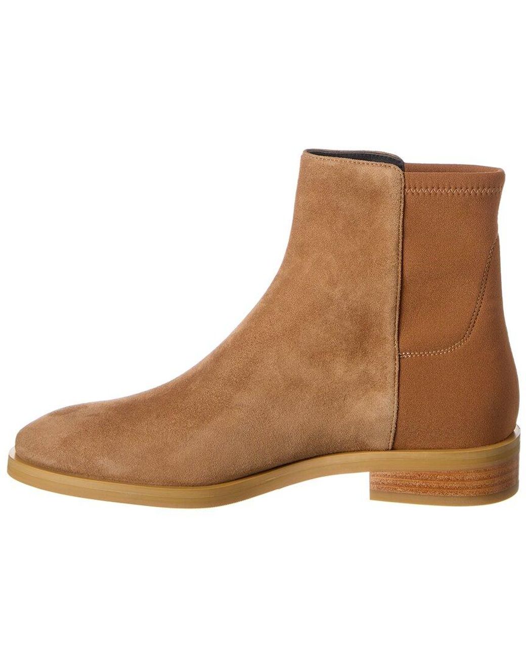 Stuart Weitzman Brown Kye City Suede Bootie