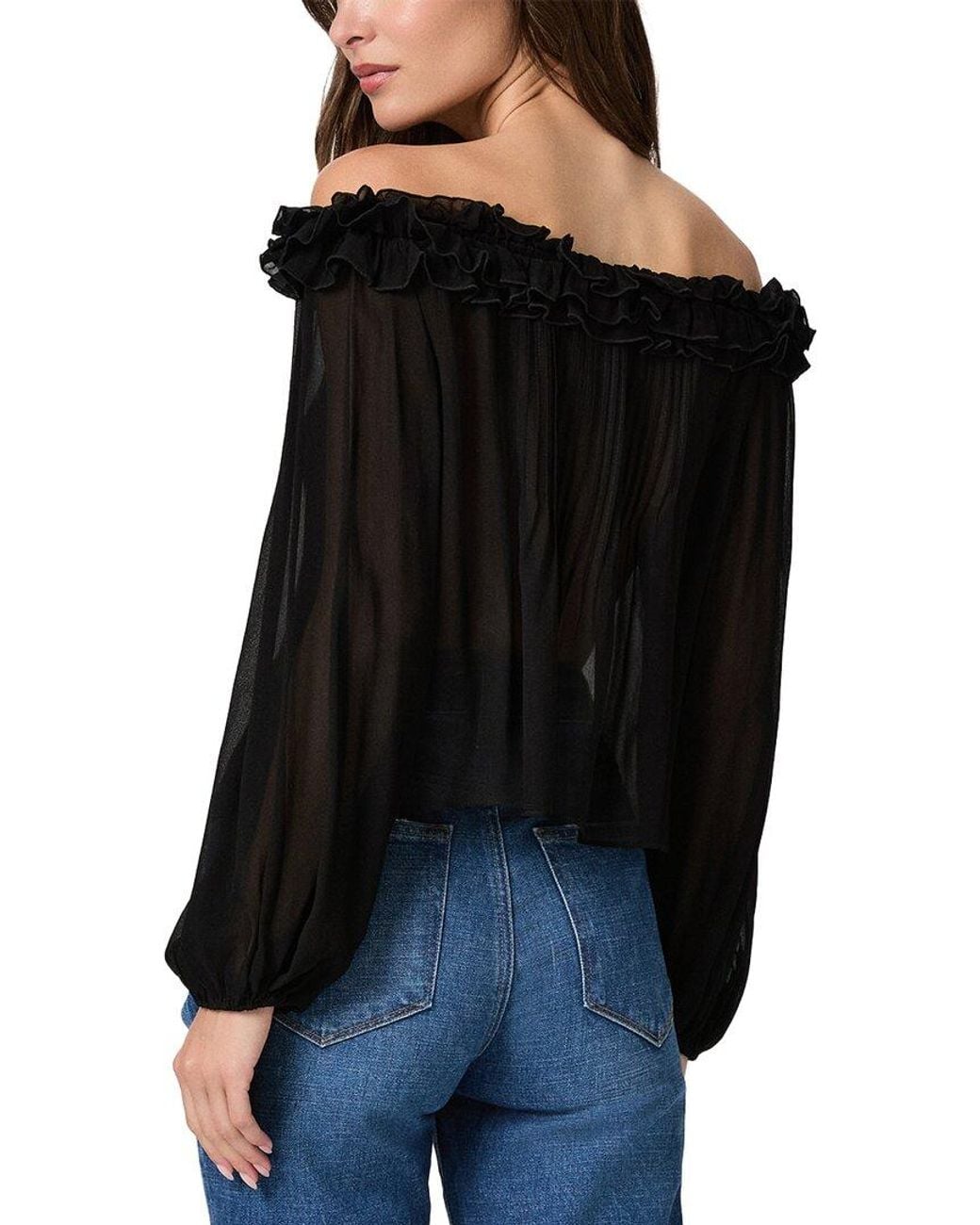 PAIGE Black Casey Blouse