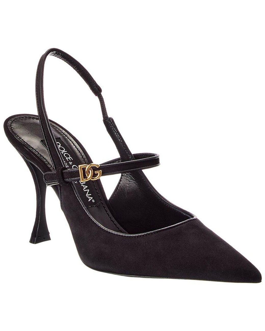 Dolce & Gabbana Blue Suede & Leather Pump