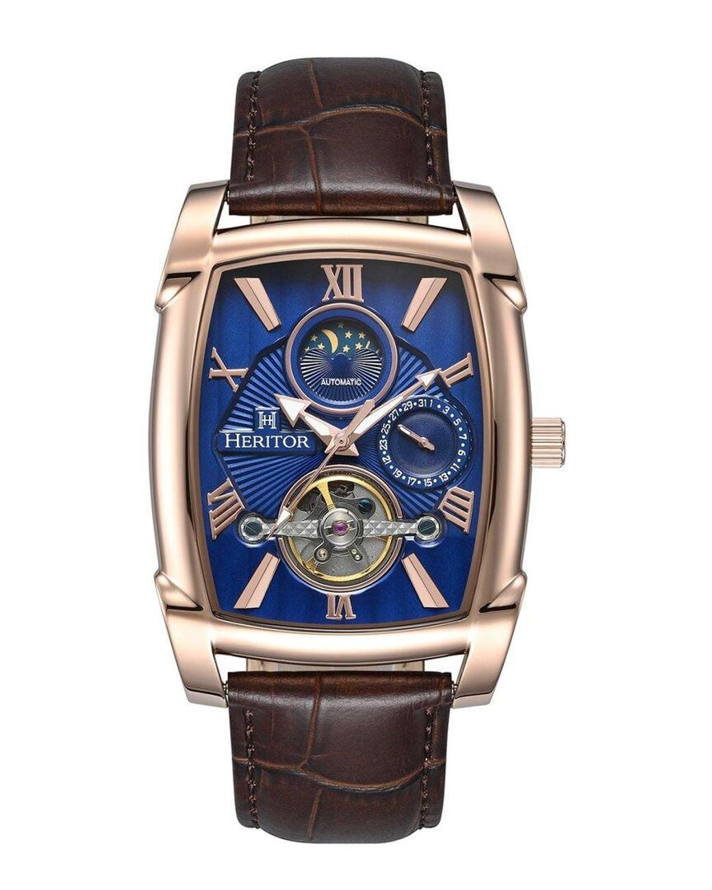 Heritor Blue Valentin Watch for men
