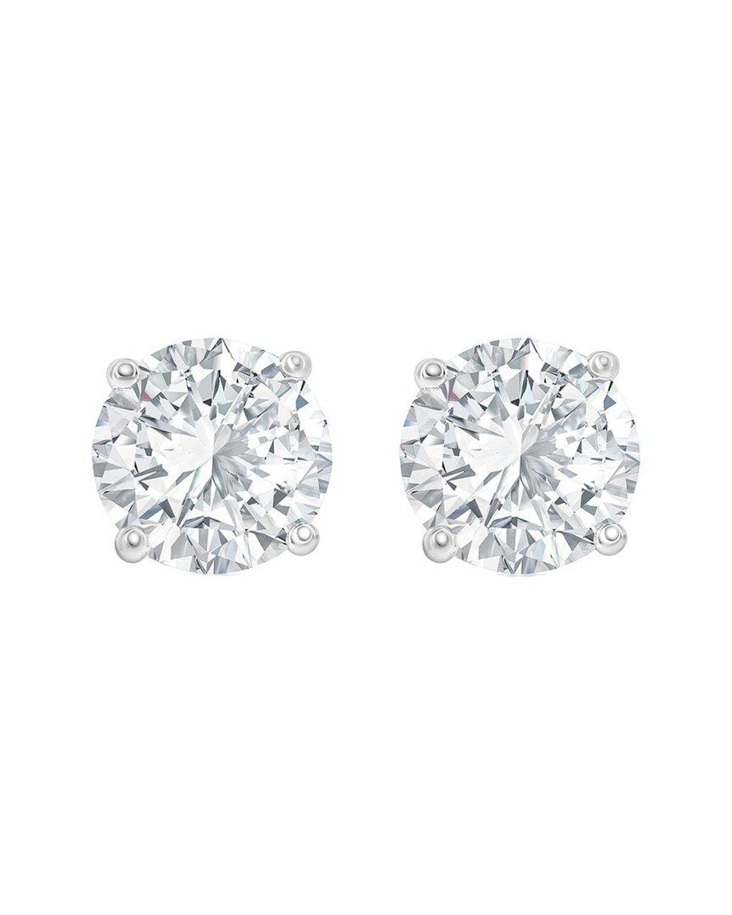 Suzy Levian CZ Jewelry White Suzy Levian Silver Cz Studs