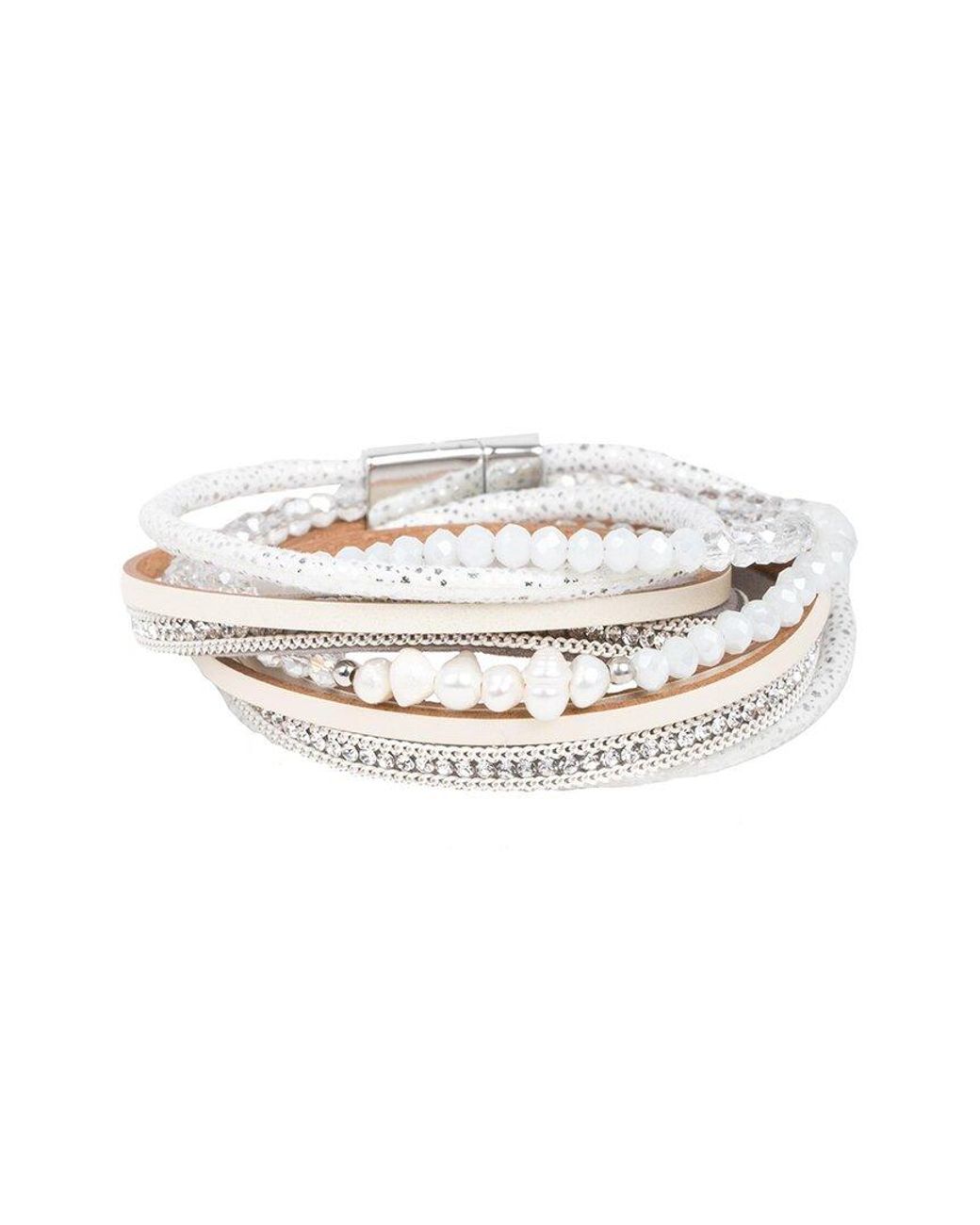 Saachi White Pearl Bracelet