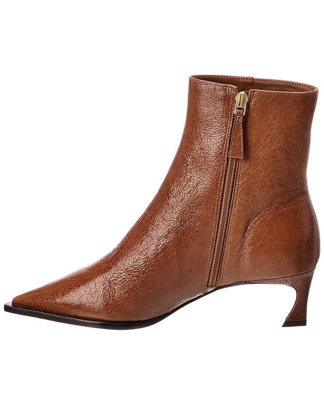 Alexandre Birman Brown Myra 50 Leather Bootie