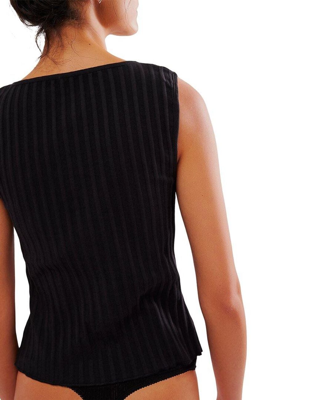 Free People Black Tilly Vest
