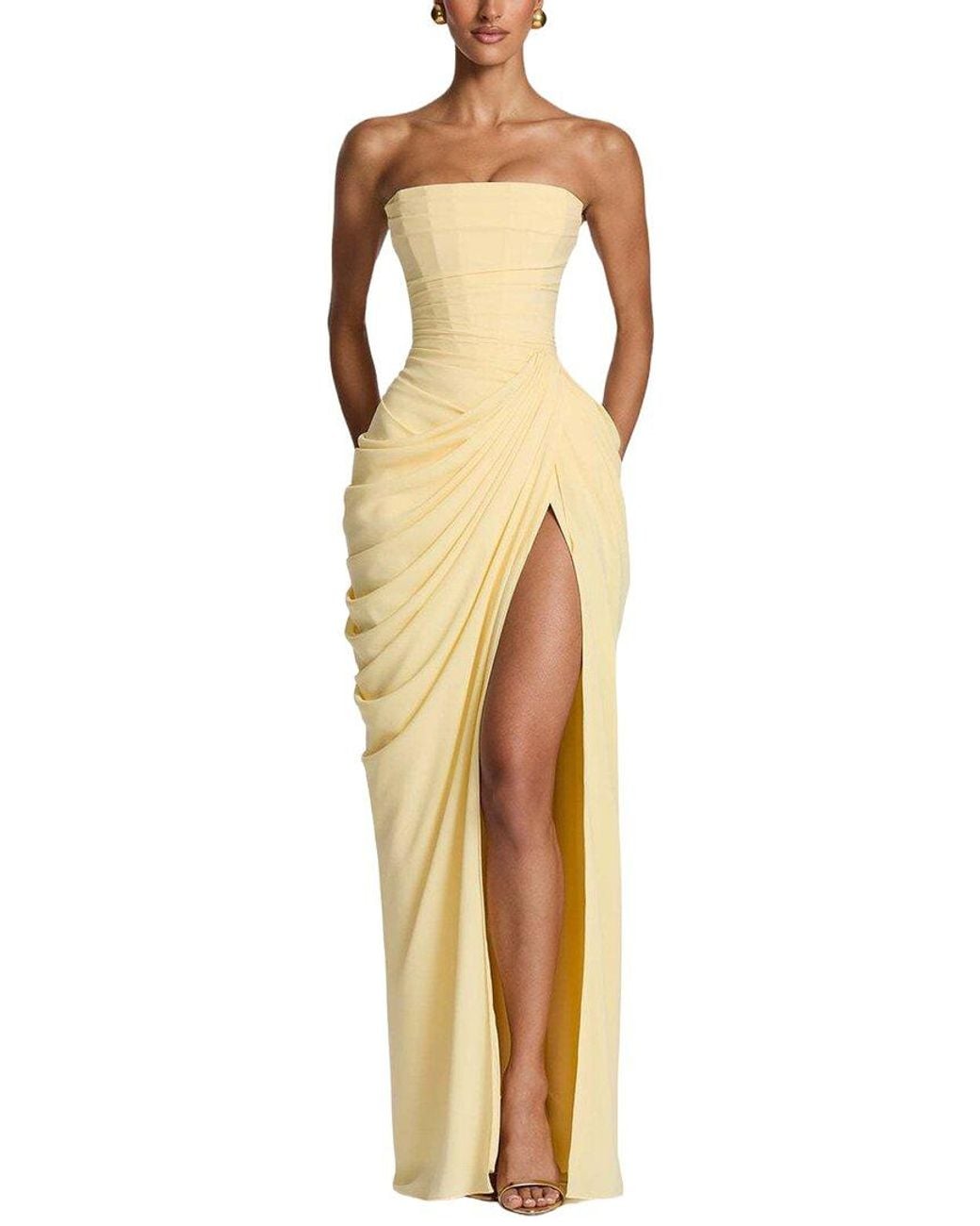LOEY Metallic Maxi Dress