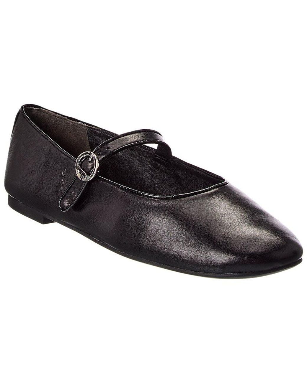 Tory Burch Black Selby Leather Mary Jane Ballet