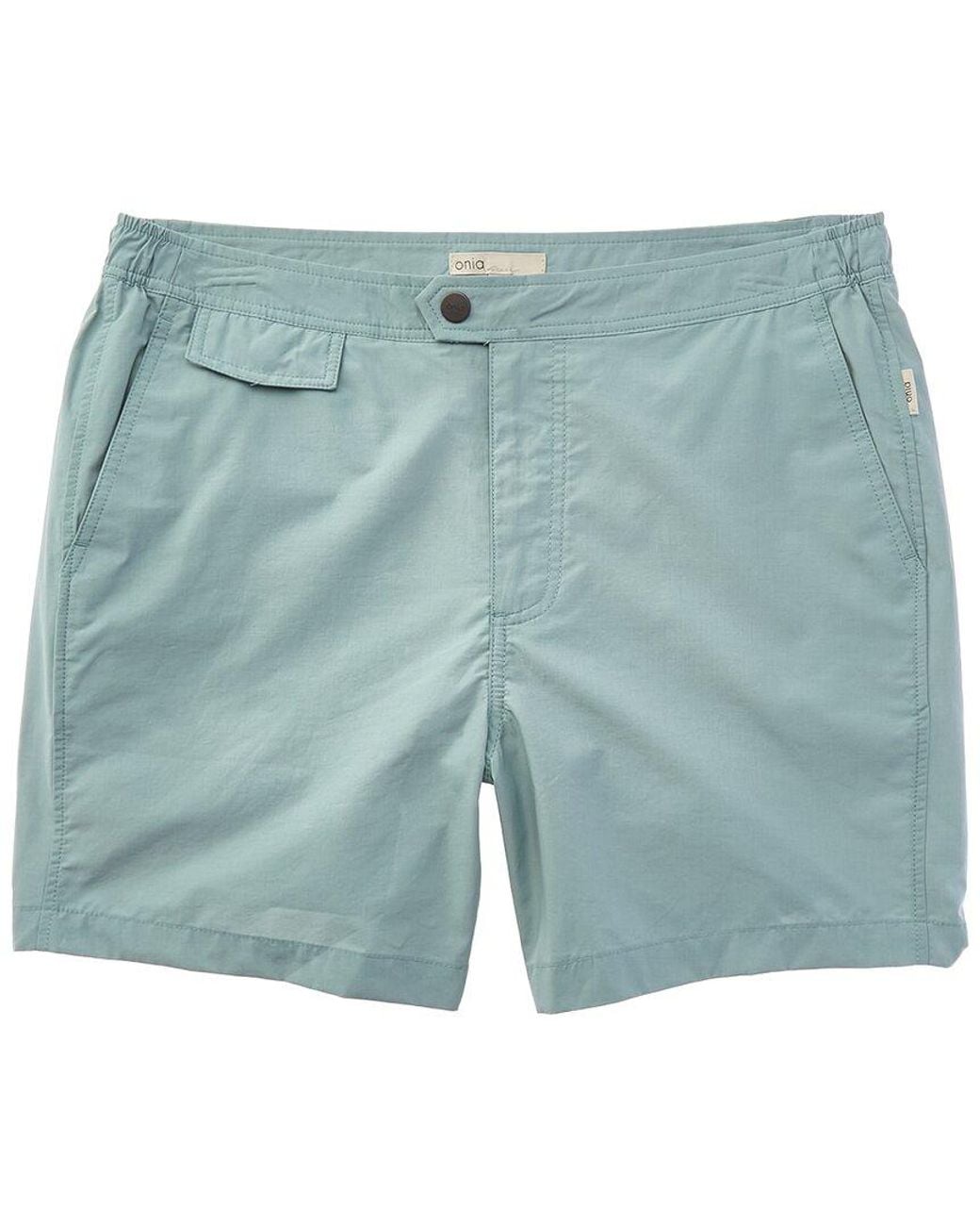 Onia Blue Calder Side Elastic Swim Trunk for men