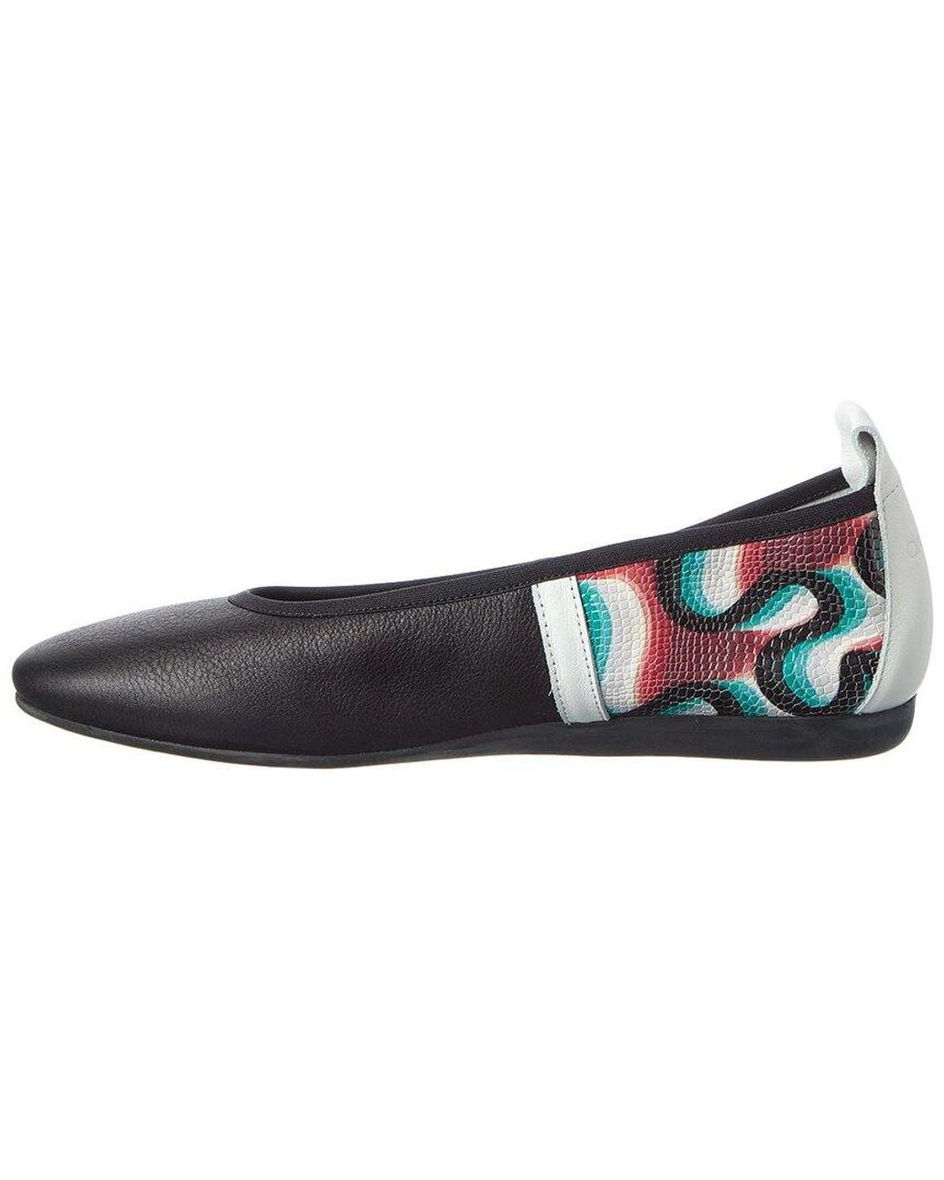 Arche Blue Lamour Leather Flat