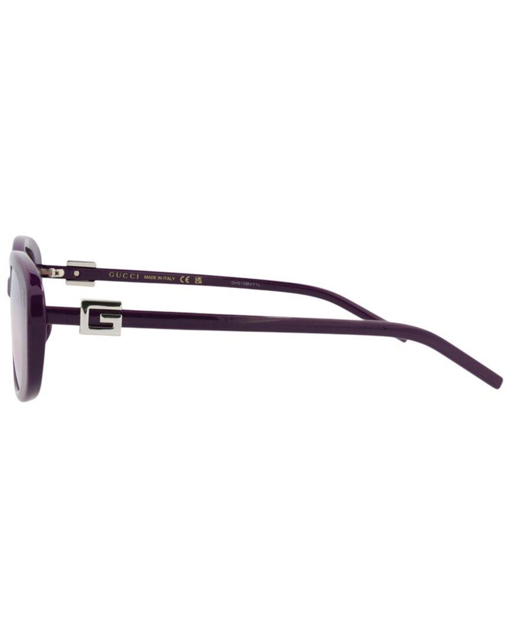 Gucci Purple Gg1684Sa 55Mm Sunglasses