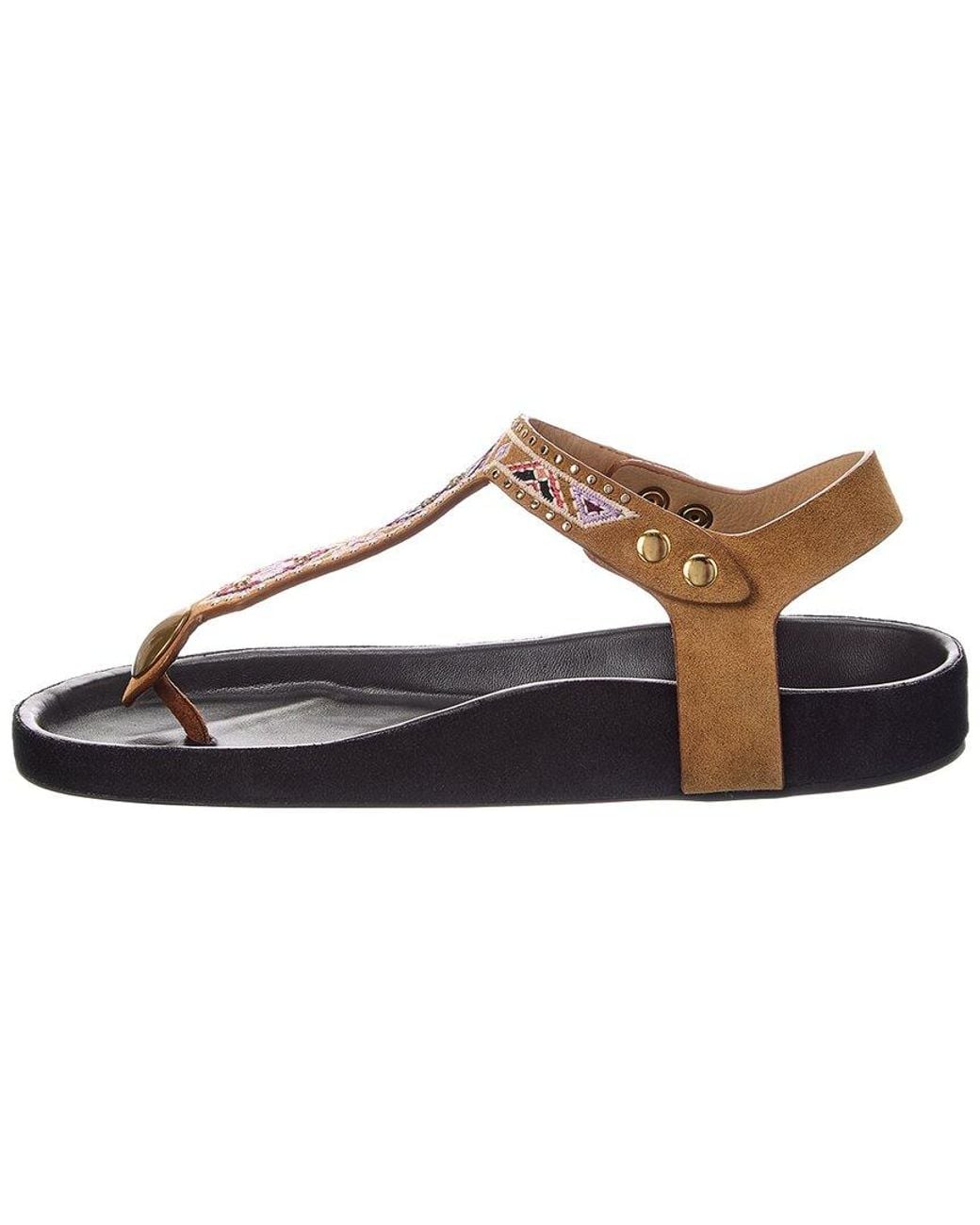 Isabel Marant Brown Enore Suede Sandal