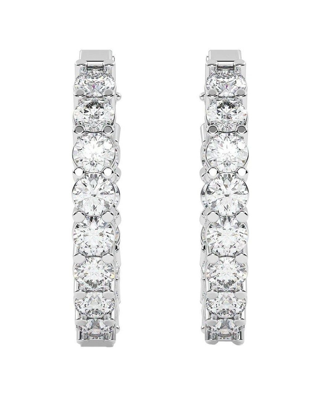 Diamond Select Cuts Metallic 14K 5.00 Ct. Tw. Diamond Earrings