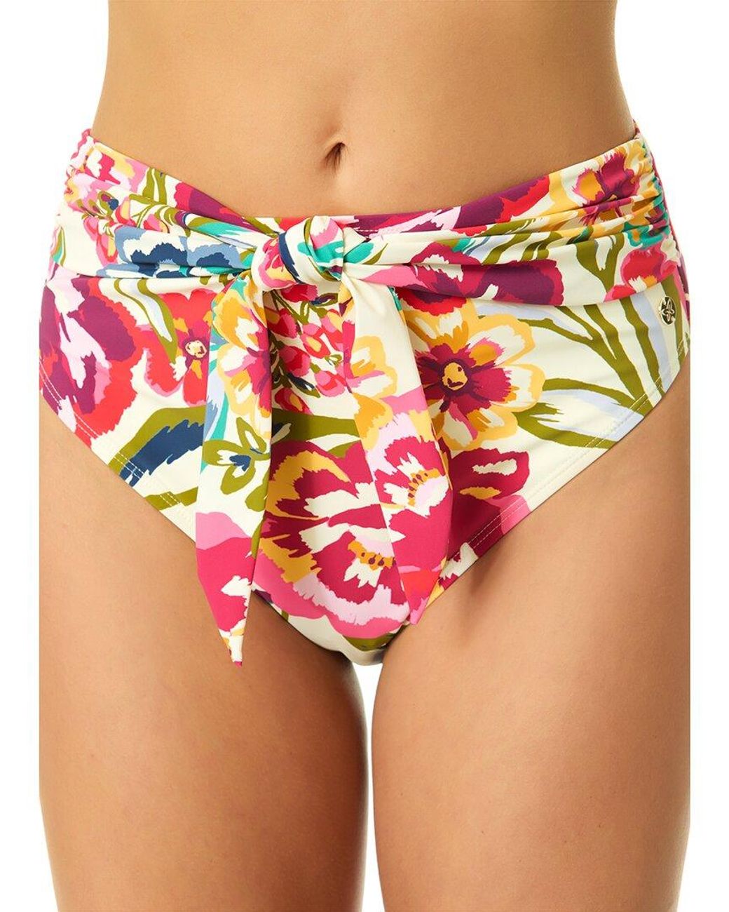 Cece Red Belted High Rise Bottom