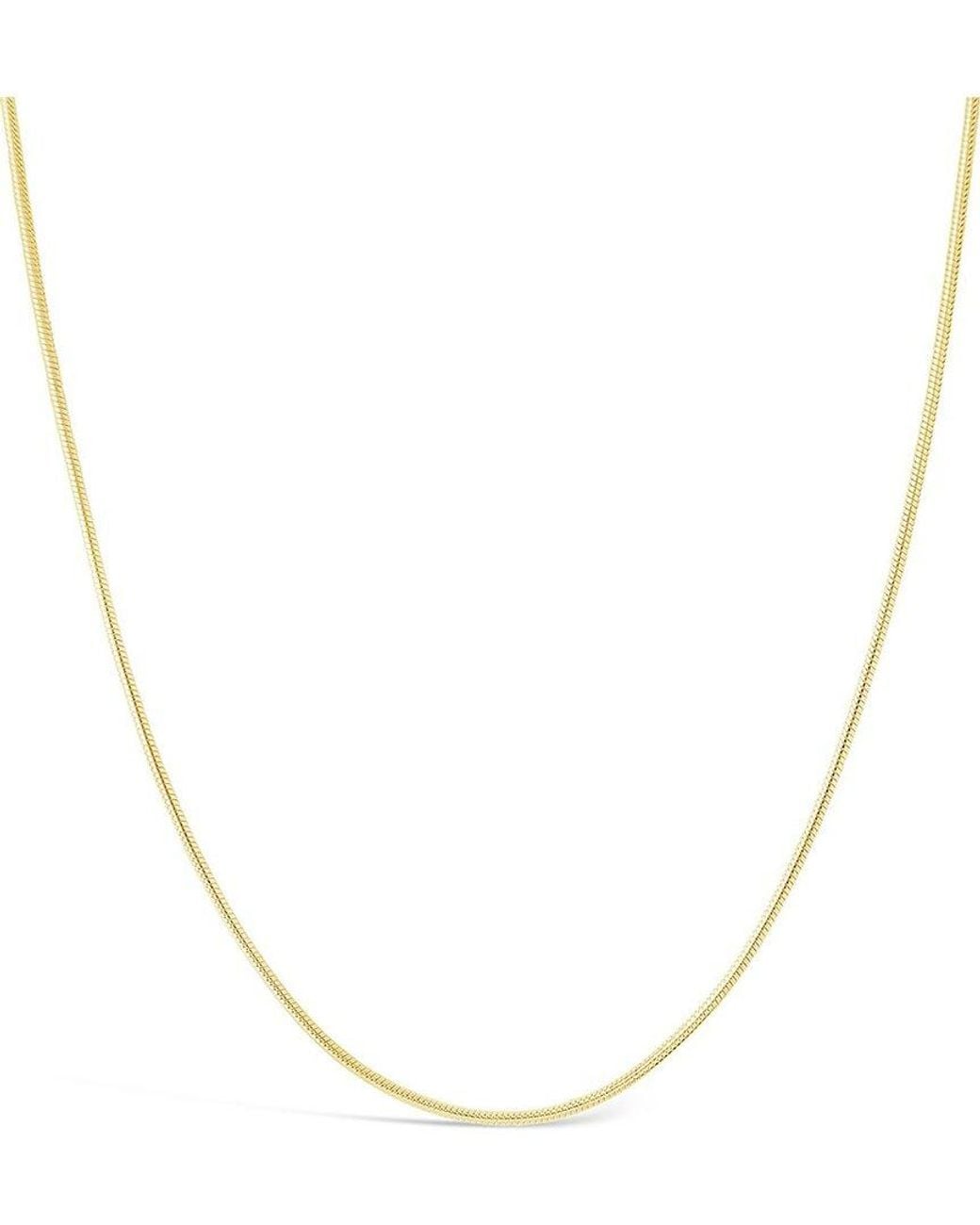 Sterling Forever Metallic 14K Plated Snake Chain Necklace