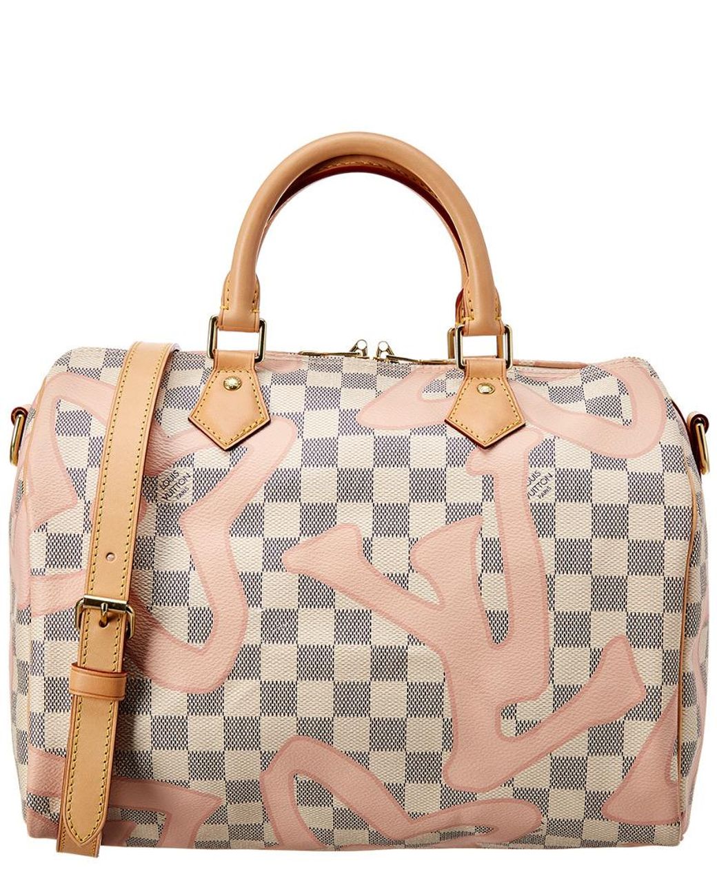 Louis Vuitton Pink Azur Tahitienne Speedy 30 Bandouliere | Lyst